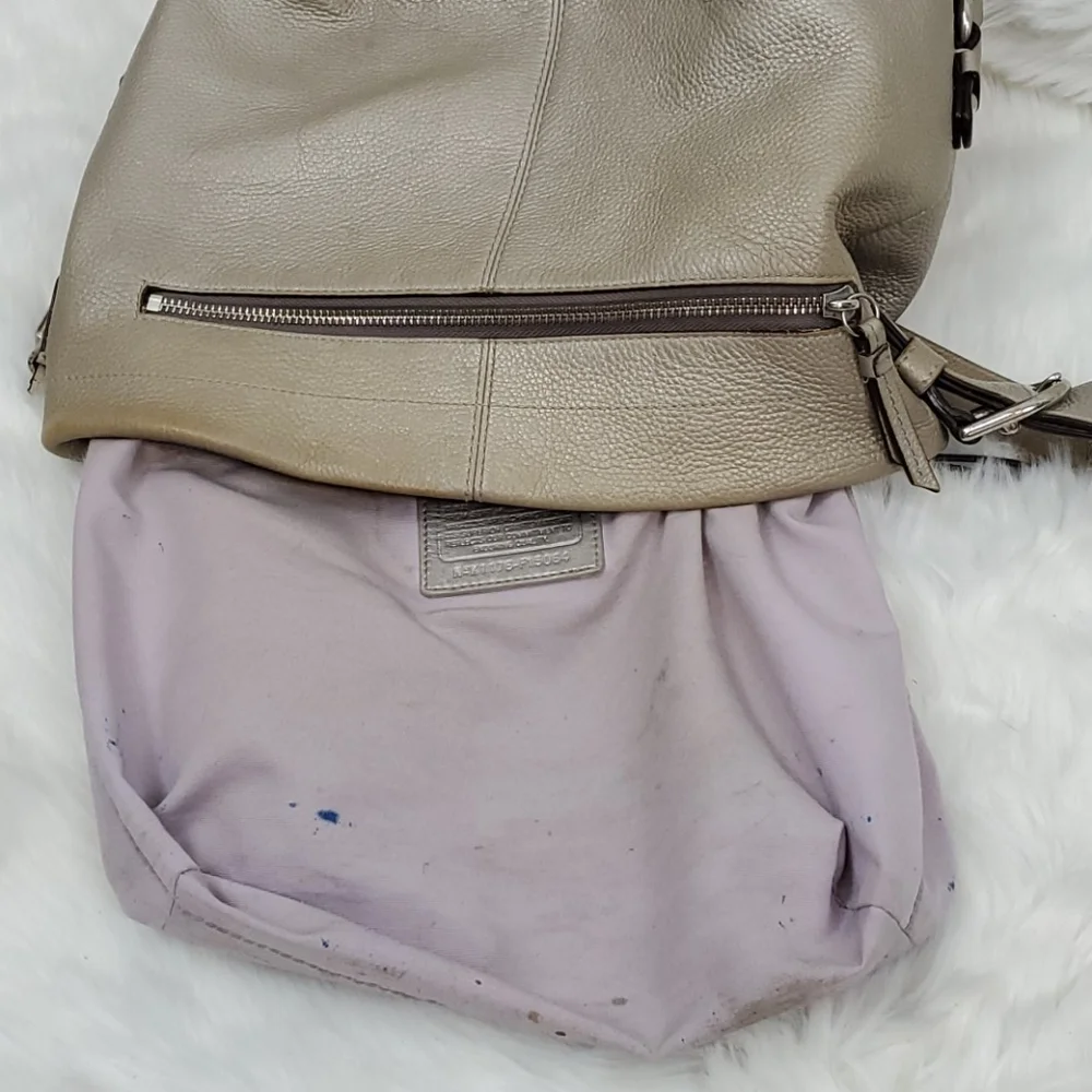 Coach metallic leather